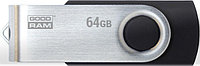 USB flash disk 64Gb Goodram UTS2 64Gb (UTS2-0640K0R11) Black (раскладной корпус, пластик, металл, USB 2.0)