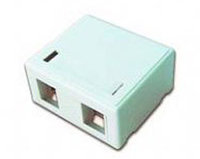 Сетевая розетка Gembird NCAC-HS-SMB2 Cat.5e RJ45