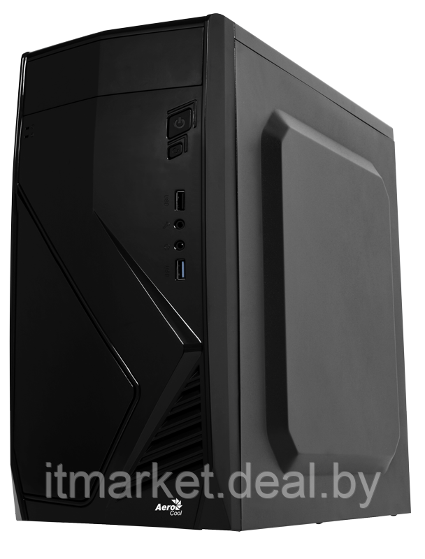 Корпус Aerocool CS-102 Black (Minitower, microATX, USB3, Fan) - фото 2 - id-p208973838