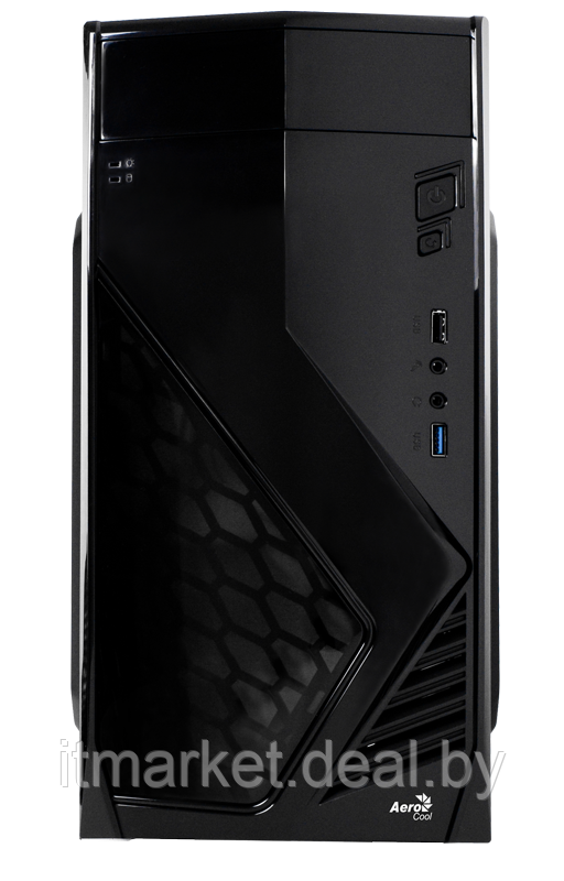 Корпус Aerocool CS-102 Black (Minitower, microATX, USB3, Fan) - фото 4 - id-p208973838