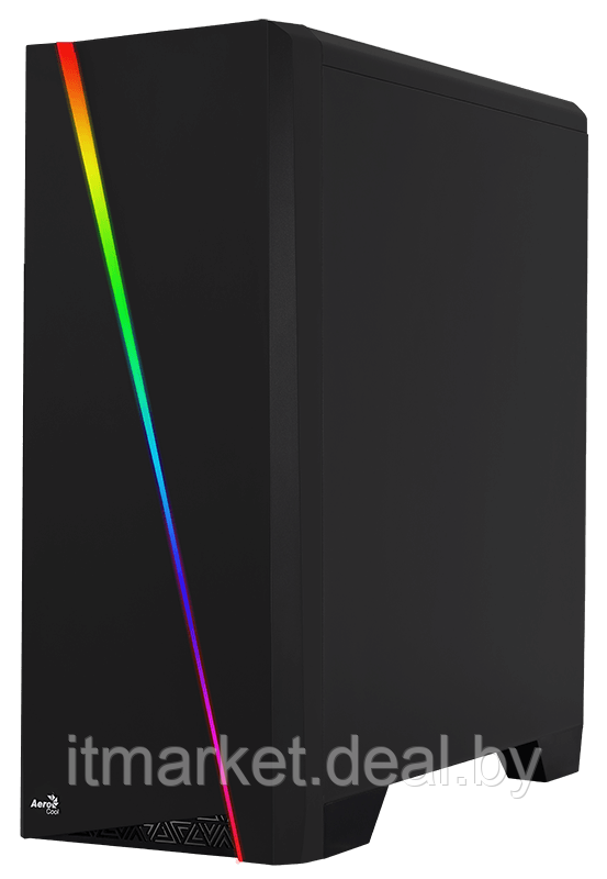 Корпус Aerocool Cylon Black RGB (Miditower, ATX, USB3, Fan, Window) - фото 2 - id-p208973839