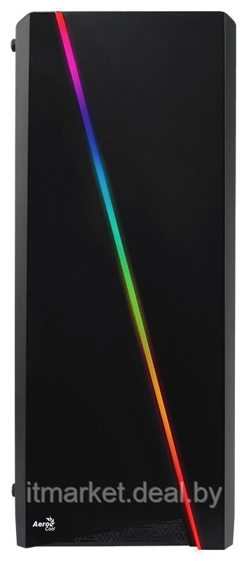 Корпус Aerocool Cylon Black RGB (Miditower, ATX, USB3, Fan, Window) - фото 4 - id-p208973839