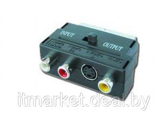 Переходник Cablexpert CCV-4415 двунаправленный RCA/S-Video/SCART - фото 1 - id-p208973845