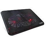 Подставка для ноутбука CrownMicro CMLC-202T (17", 2х 140мм, красная LED подсветка красная, USB), фото 2