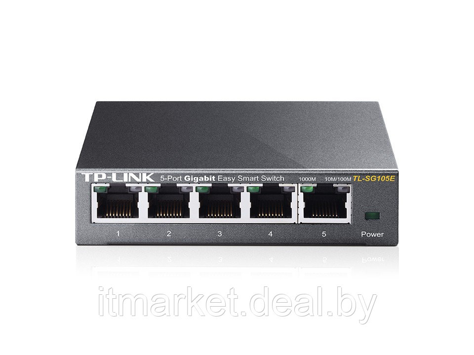 Коммутатор TP-Link TL-SG105E (5xLAN 10/100/1000Mbit/s) - фото 1 - id-p208972887