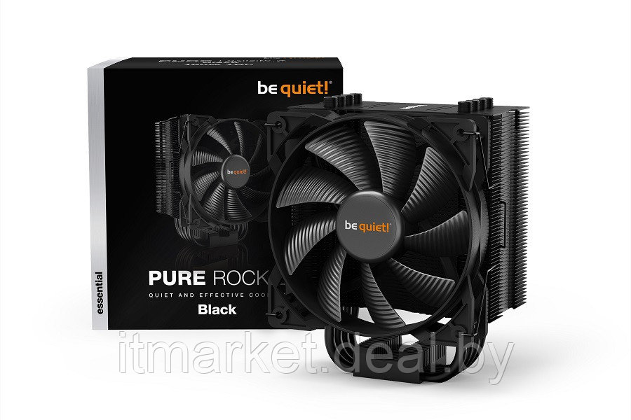 Вентилятор be quiet! PURE ROCK 2 Black (BK007) (SocAll, 4xTT, 120mm, 150W 4-pin) - фото 1 - id-p208979824