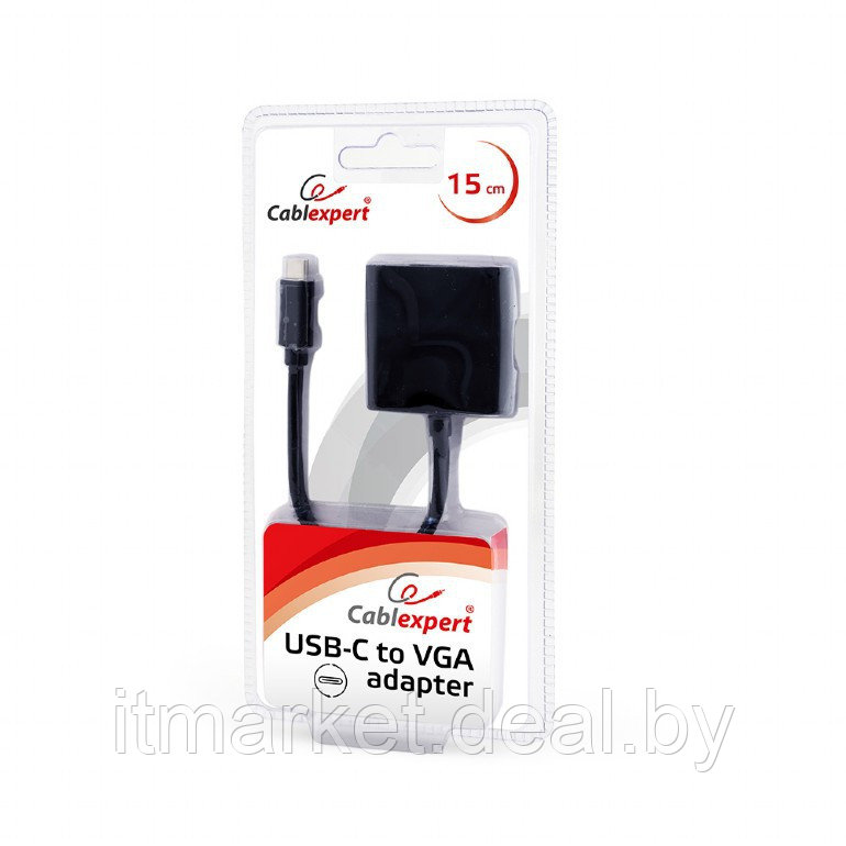 Переходник Cablexpert AB-CM-VGAF-01 (USB Type-C -папа - VGA-мама) 15 cm - фото 2 - id-p208973897