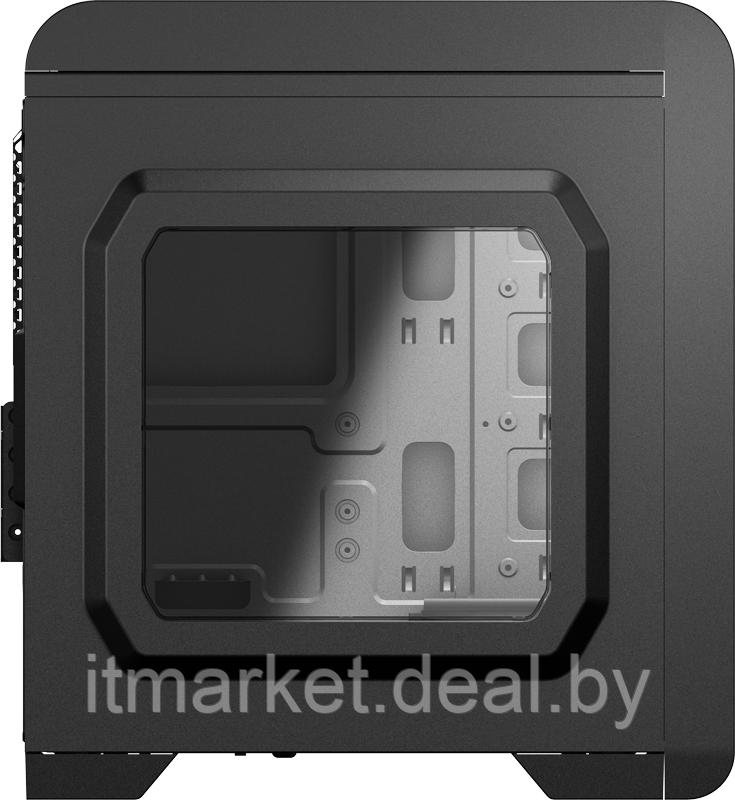 Корпус Aerocool QS-240 Black (Minitower, microATX, USB3, Fan, Window) - фото 5 - id-p208973906