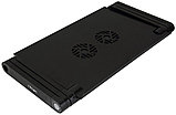 Подставка для ноутбука Crown CMLS-115B Black (Столик для ноутбука, 17”, 2х80мм, питание от USB), фото 4