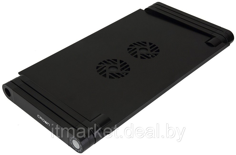 Подставка для ноутбука Crown CMLS-115B Black (Столик для ноутбука, 17 , 2х80мм, питание от USB) - фото 4 - id-p208973910