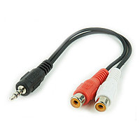 Кабель Cablexpert CCA-406 3.5mm to 2xRCA(розетка) 0.2m