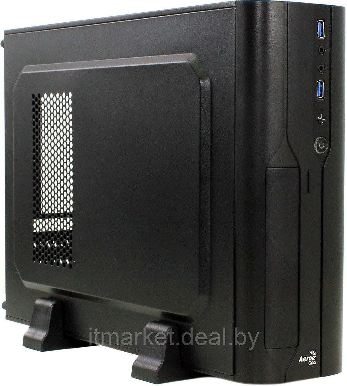 Корпус Aerocool Cs-101 400W Black (Desktop, microATX, USB3, Fan) - фото 2 - id-p208972935