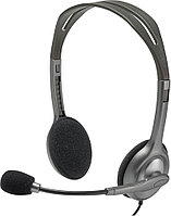 Наушники Logitech Stereo Headset H111 (981-000593) (накладные, полуоткрытые, 20-20000Гц, 32 Ом)