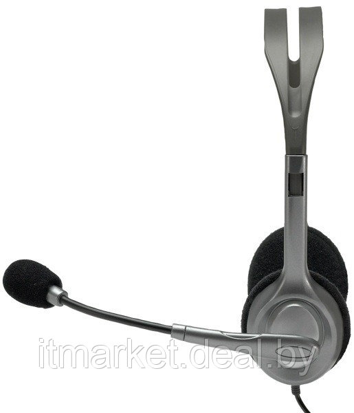 Наушники Logitech Stereo Headset H111 (981-000593) (накладные, полуоткрытые, 20-20000Гц, 32 Ом) - фото 2 - id-p208972936