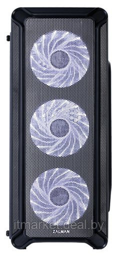 Корпус Zalman i3 Black (Miditower, ATX, USB3, 4xFan, White LED, Window) - фото 2 - id-p208973926