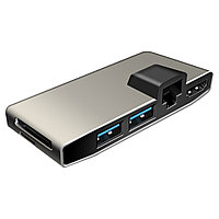 Картридер GINZZU GR-867UB Type C +Хаб HDMI+2xUSB3.0+GLAN+U3:SD/TF