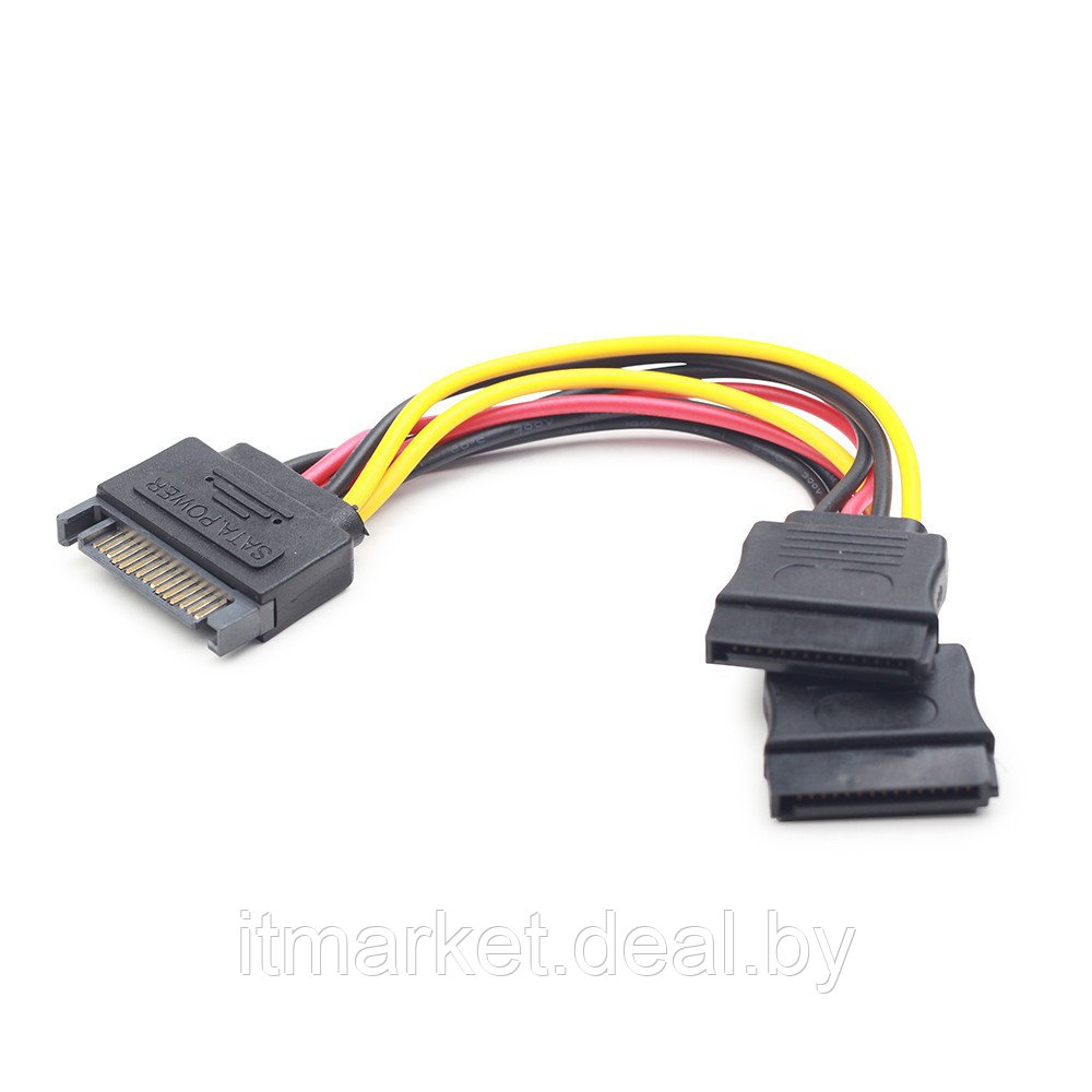 Кабель Cablexpert CC-SATAM2F-01 (SATA power splitter) 0.15m - фото 1 - id-p208972954