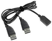 Кабель Cablexpert CCP-USB22-AMAF-3 (AF -> 2x AM) 90cm