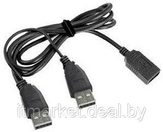 Кабель Cablexpert CCP-USB22-AMAF-3 (AF -> 2x AM) 90cm - фото 1 - id-p208972967