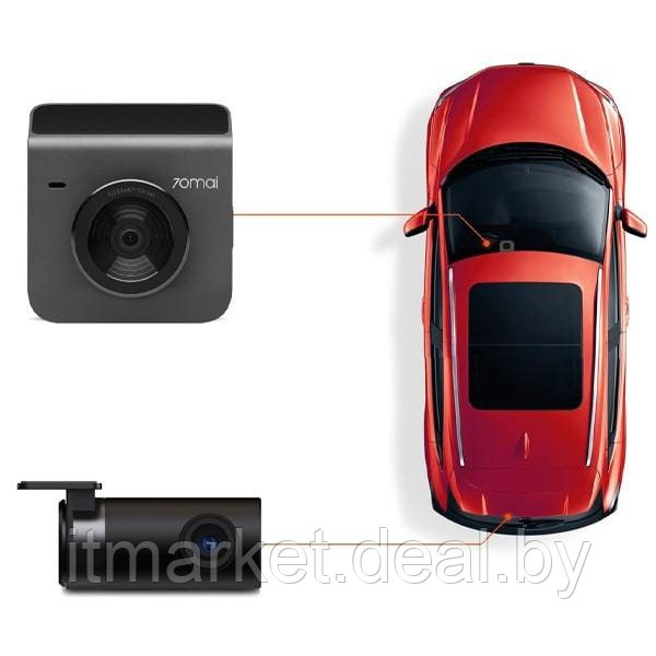 Видеорегистратор Xiaomi 70mai Dash Cam A400-1 (ночное видение + камера заднего вида RC09) - фото 5 - id-p208982842