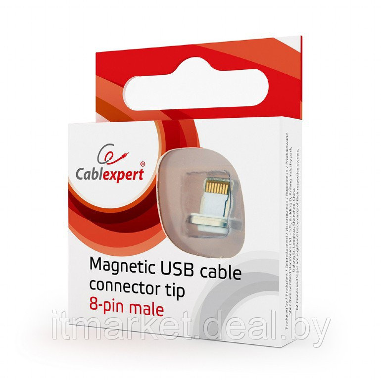 Коннектор Cablexpert CC-USB2-AMLM-8P (USB2.0 -> Apple 8pin магнитный) - фото 2 - id-p208973990