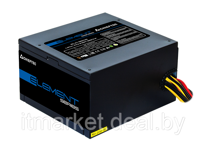 Блок питания 600W Chieftec Element ELP-600S (120мм, 24+8pin, 2x6/8pin, 2xMolex, 4xSATA, 80 PLUS Bronze) - фото 2 - id-p208977969