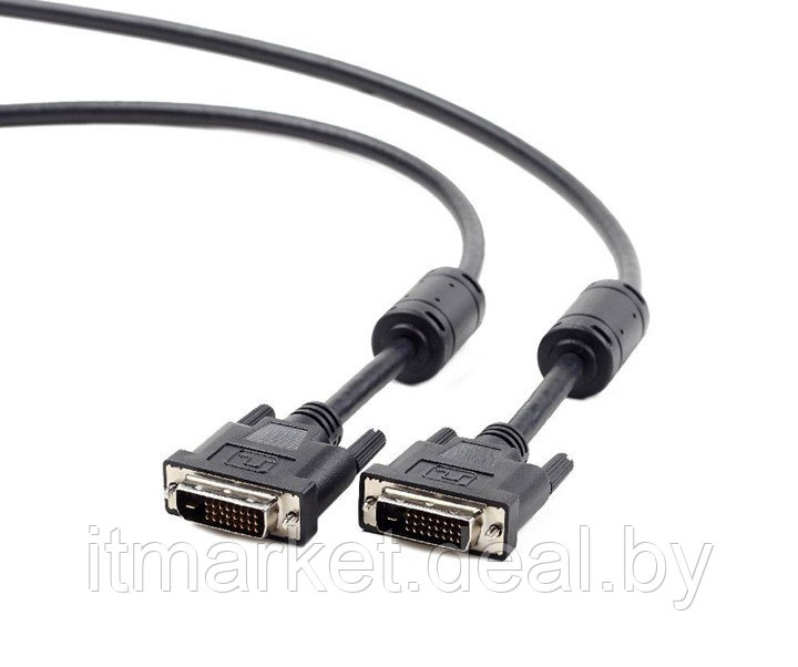 Кабель Cablexpert CC-DVI2-BK-6 (DVI-DVI) Dual 1.8м - фото 1 - id-p208973036