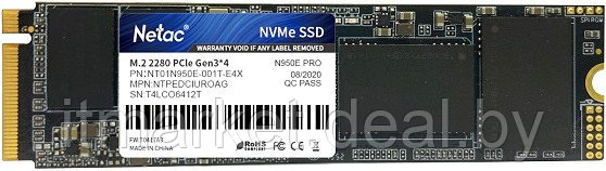 Жесткий диск SSD 1Tb Netac N950E PRO (NT01N950E-001T-E4X) - фото 1 - id-p208981896