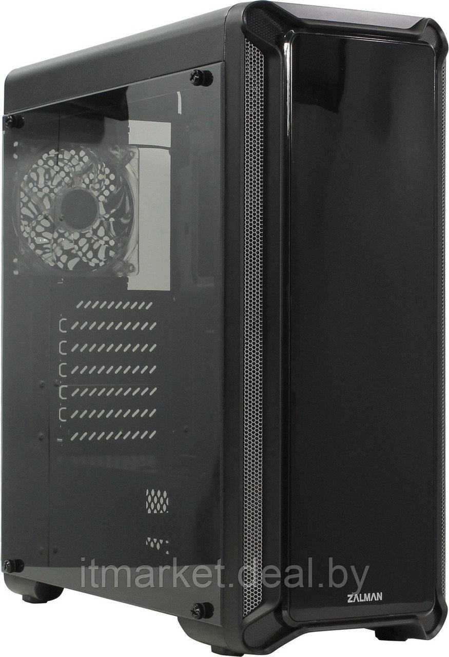 Корпус Zalman i3 Edge (Miditower, ATX, USB3, 4xFan, White LED, Window) - фото 3 - id-p208974048