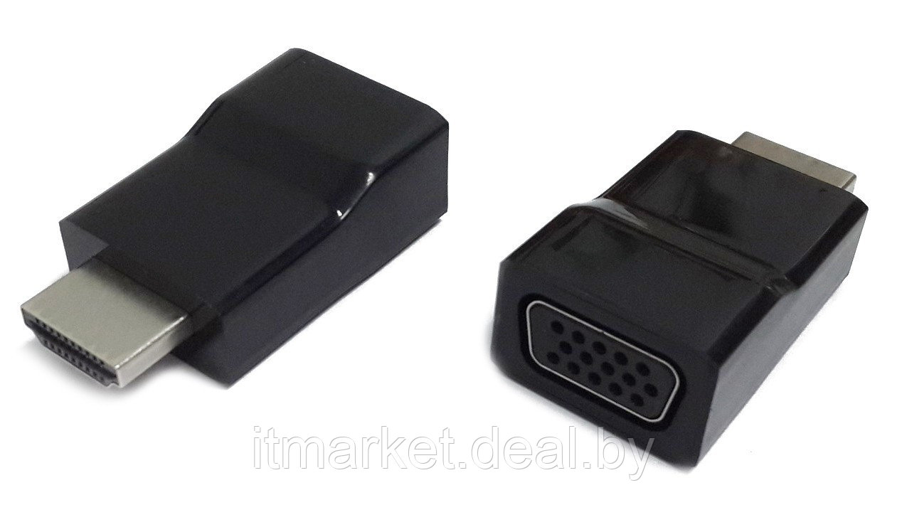 Переходник Cablexpert A-HDMI-VGA-001 (HDMI (male) to VGA) - фото 1 - id-p208973075