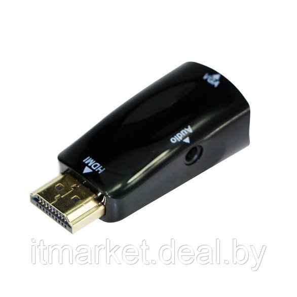 Переходник Cablexpert A-HDMI-VGA-02 (HDMI(male) to VGA+3.5audio) - фото 1 - id-p208973077