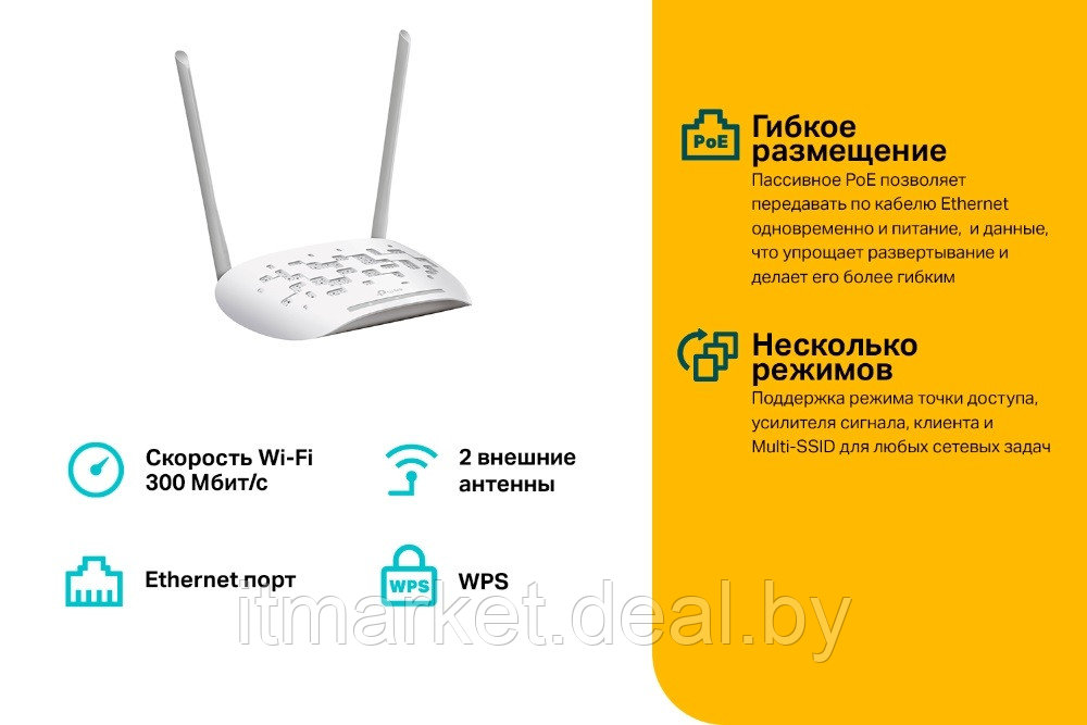 Точка доступа TP-Link TL-WA801N - фото 4 - id-p208983924