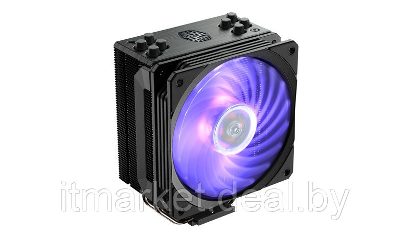 Вентилятор Cooler Master Hyper 212 RGB Black Edition (RR-212S-20PC-R1) (SocAll, 650-2000rpm, 57.3CFM, 8-30dB, - фото 1 - id-p208974069