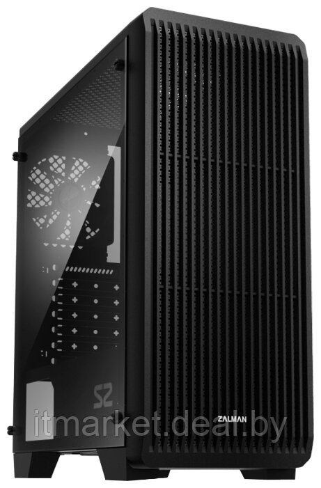 Корпус Zalman S2 Black (Miditower, ATX, USB3, Fan, Window) - фото 1 - id-p208974083