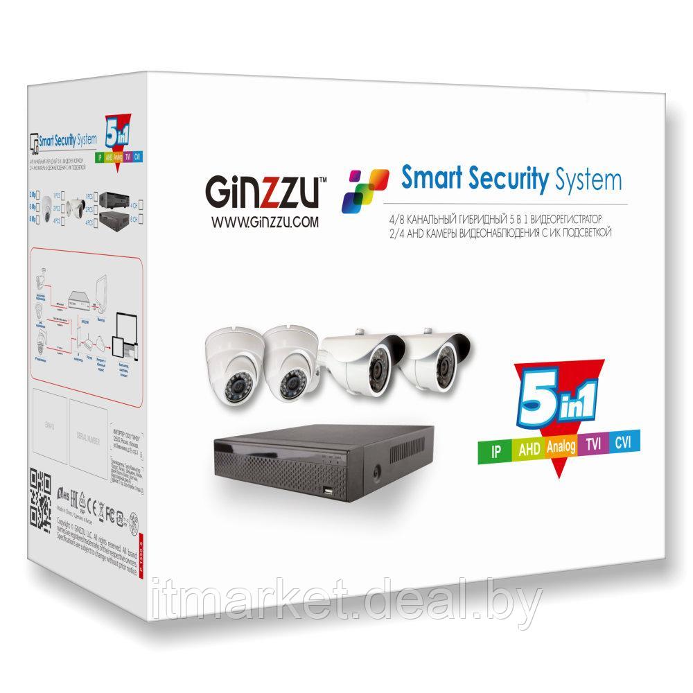 Комплект видеонаблюдения GINZZU HK-429N - фото 6 - id-p208989968