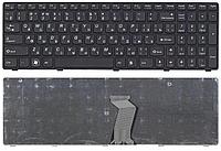 Клавиатура для ноутбука Lenovo Ideapad G580, G585, Z580, Z585, Z780, G780, черная с черной рамкой (009207)