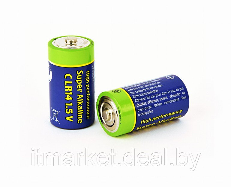 Батарейка Energenie (EG-BA-LR14-01) LR14 "С-тип" 1.5V Alkaline 2шт в блистере - фото 1 - id-p208974129