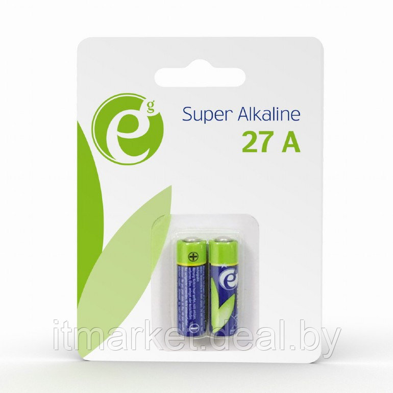 Батарейка Energenie (EG-BA-27A-01) 27A 12V Alkaline 2шт в блистере - фото 2 - id-p208974131