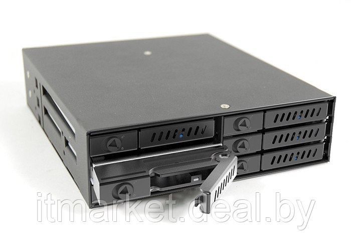 Мобильное шасси Chieftec CMR-625 HotSwap 6x2.5" HDD/SSD in 5.25" - фото 1 - id-p208974134