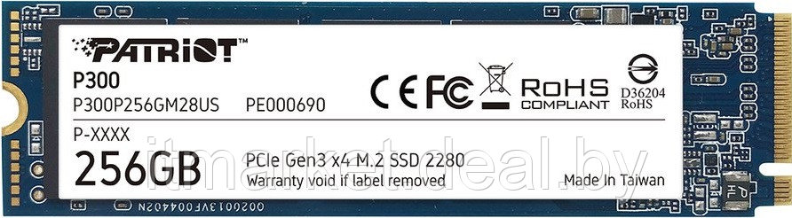 Жесткий диск SSD 256Gb Patriot P300 (P300P256GM28) - фото 1 - id-p208979077