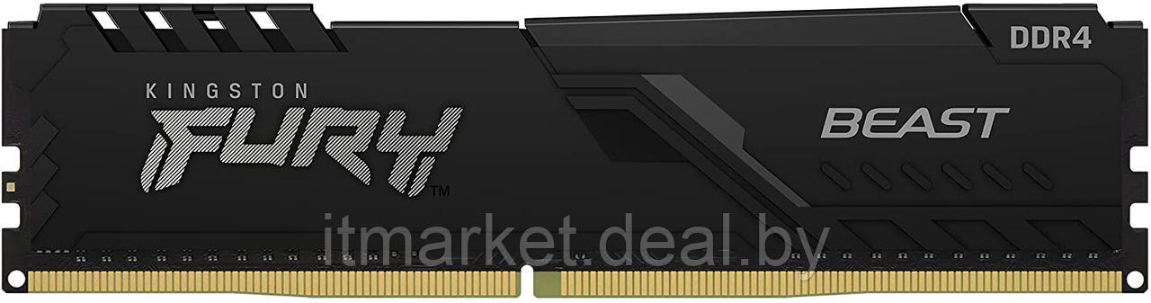 Модуль памяти 16Gb (2*8Gb) FURY Beast Black (KF432C16BBK2/16) - фото 3 - id-p208984019