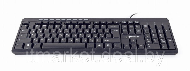 Клавиатура Gembird KB-UM-106-RU M/Media black USB - фото 2 - id-p208974154