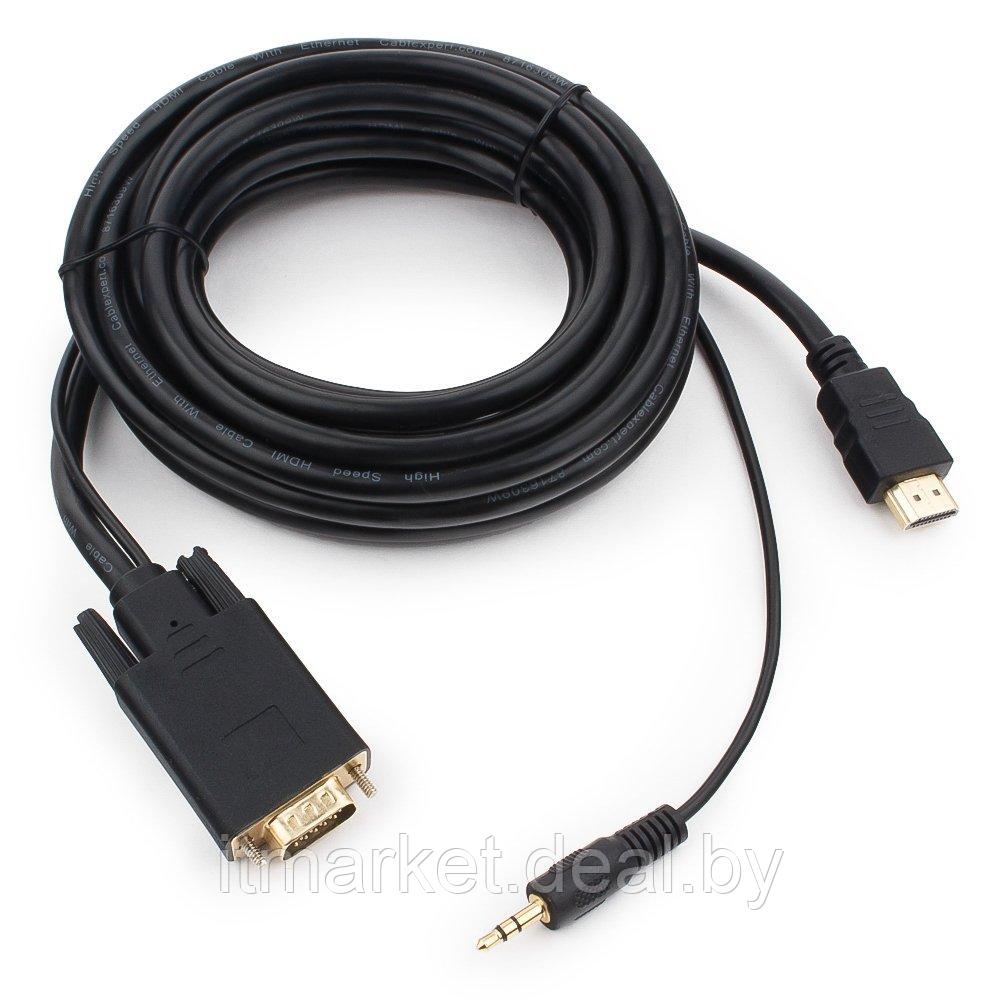 Кабель-переходник Cablexpert A-HDMI-VGA-03-5M - фото 2 - id-p208991018