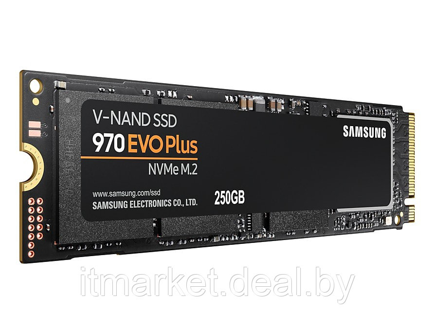 Жесткий диск SSD 250Gb Samsung 970 EVO Plus (MZ-V7S250BW) (M.2 PCI-Express Gen3 x4, 3500/2300Mb/s) - фото 3 - id-p208974166