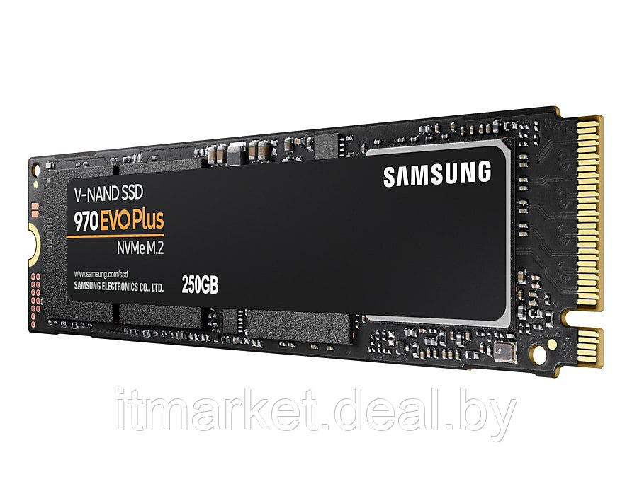 Жесткий диск SSD 250Gb Samsung 970 EVO Plus (MZ-V7S250BW) (M.2 PCI-Express Gen3 x4, 3500/2300Mb/s) - фото 5 - id-p208974166