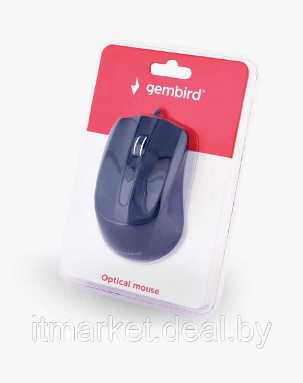 Мышь Gembird MUS-4B-01 Black (1200dpi, 4 кнопки, USB) - фото 3 - id-p208979115