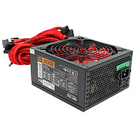 Блок питания 800W GINZZU PC800 ATX 2.3 140mm(red) (OVP/UVP/OPP/SCP/SIP) 80+ (КПД>80%) APFC