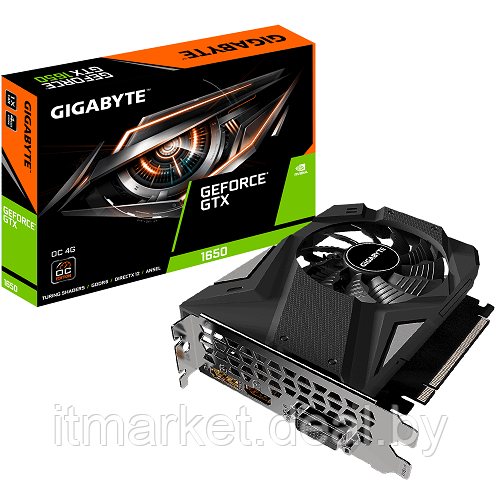 Видеокарта 1650 Gigabyte GV-N1656OC-4GD D6 OC 4Gb GDDR6 128bit - фото 1 - id-p208979134