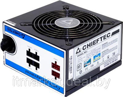 Блок питания 550W Chieftec A-80 CTG-550C (120мм, 24+8+4pin, 2x6/8pin, 4xMolex, 6xSata, 80+ Standard) - фото 1 - id-p208973265