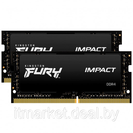 Модуль памяти 16Gb (2*8Gb) Kingston FURY Impact (KF432S20IBK2/16) - фото 2 - id-p208985110
